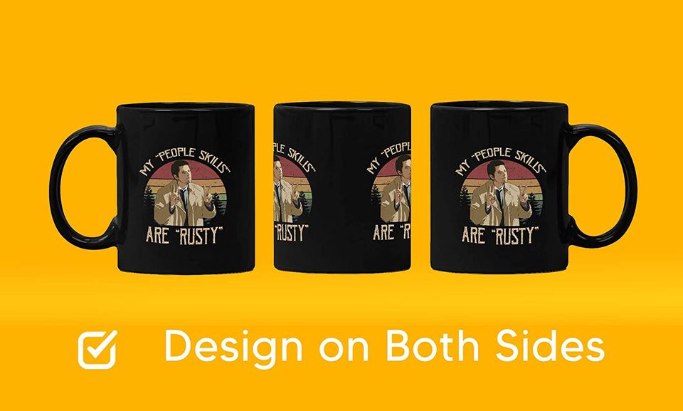 Castiel My People Skills Are Rusty Circle Mug 11oz