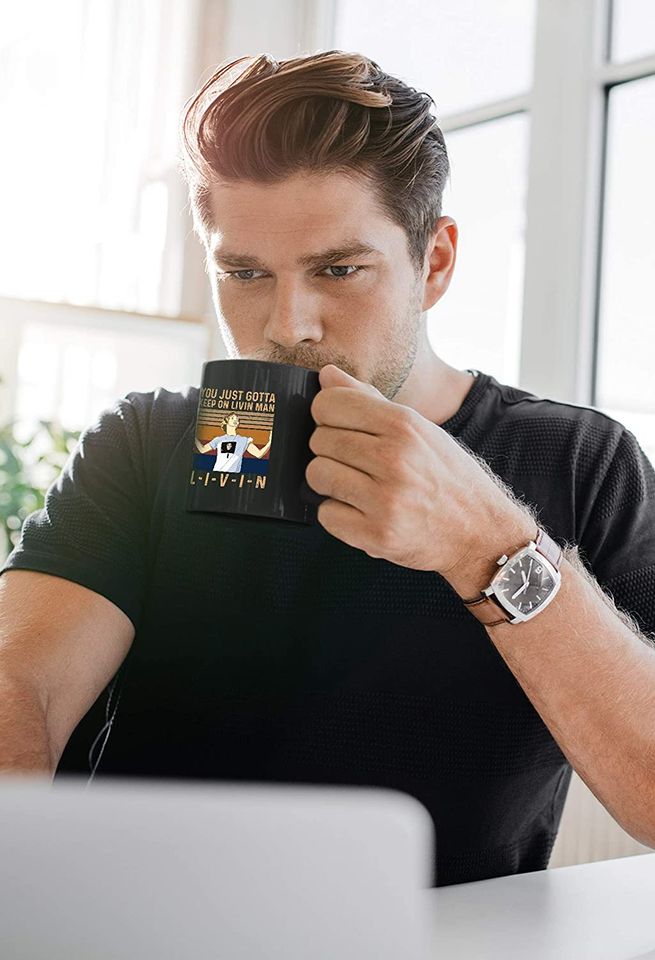 Dazed And Confused David Wooderson you just gotta keep on livin_ man. l-i-v-i-n Mug 15oz