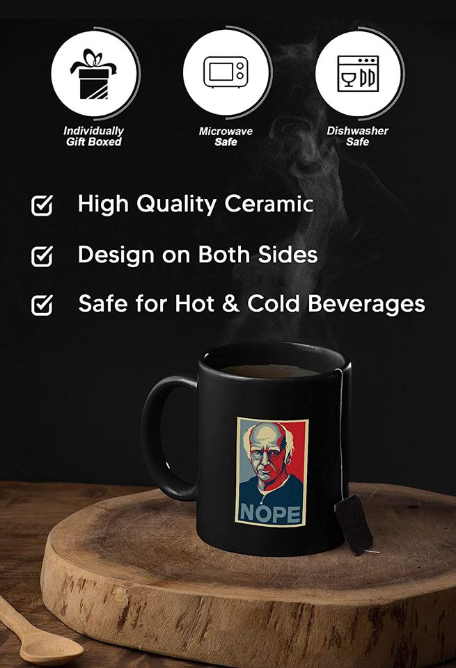 Curb Your Enthusiasm Larry David Nope Mug 11oz