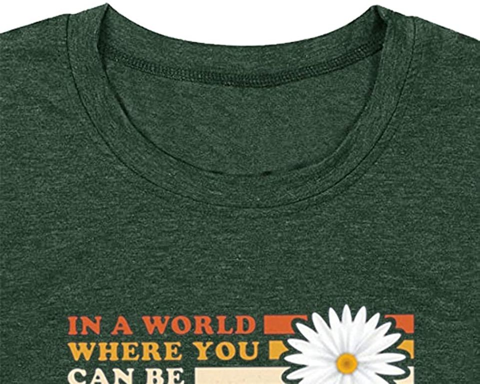 Chulianyouhuo Women Be Kind Shirt Funny Graphic Letter Short Sleeve Blouse Tee Tops