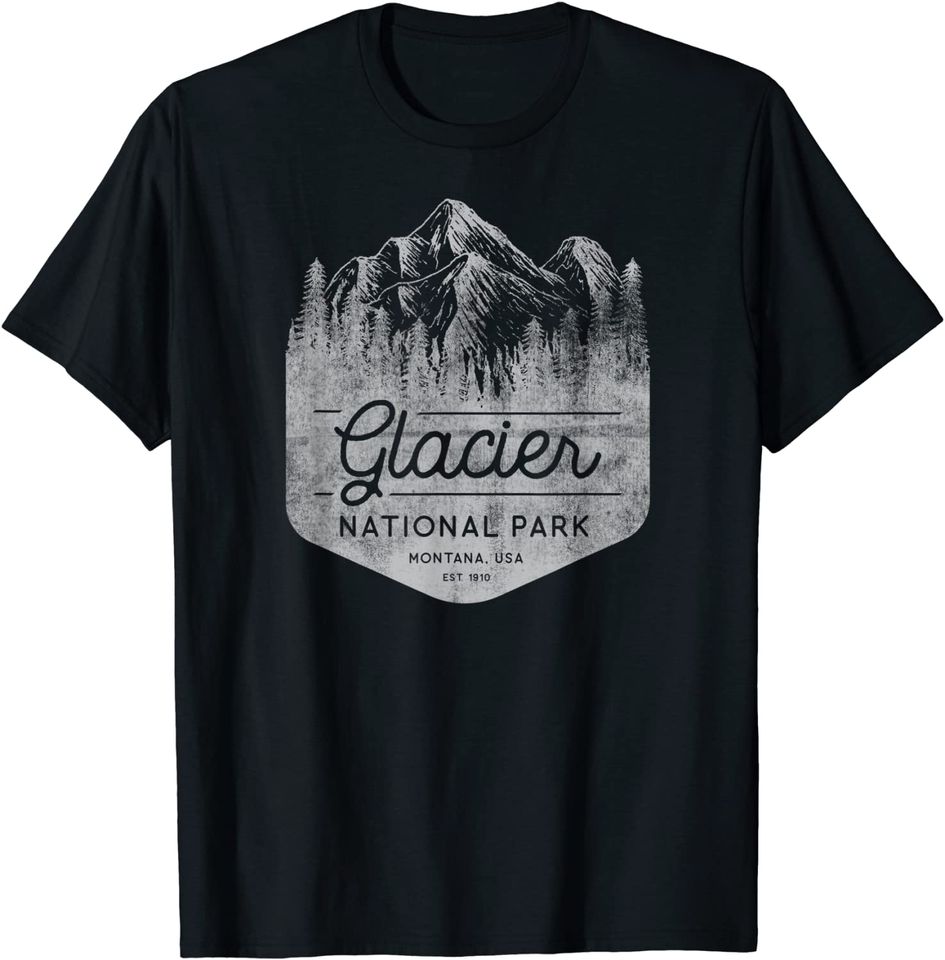 Family Vacation Design - Glacier National Park T-Shirt