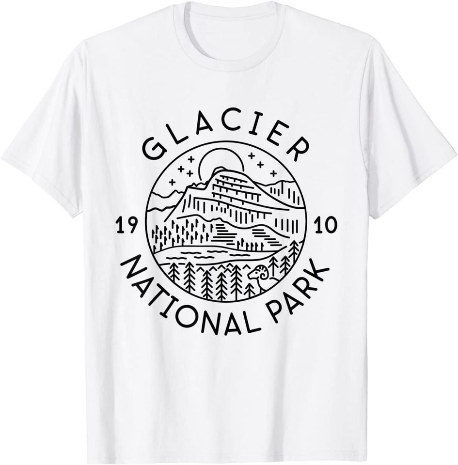 Glacier National Park 1910 Montana T-Shirt