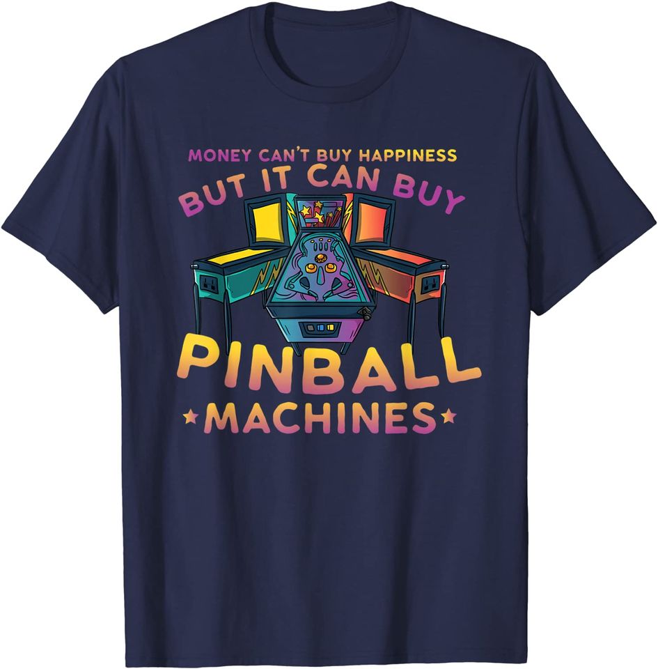Retro Vintage Arcade Gift - Men or Women Pinball T-Shirt
