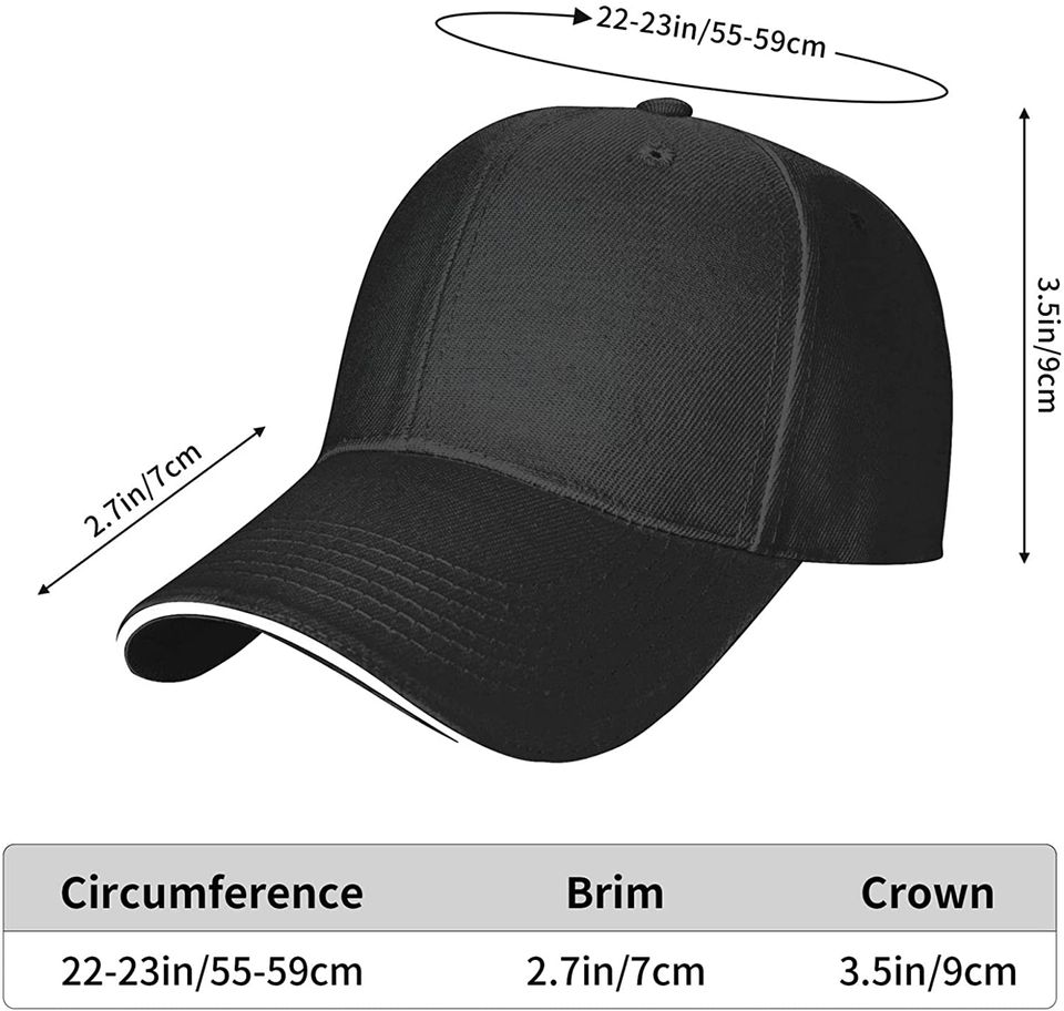 Every Child Matters Adjustable Sandwich Cap Unisex Classic Baseball Cap Outdoor Sun Visor Cap Black