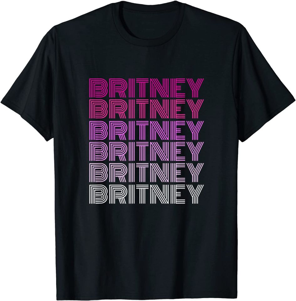 Retro Style Britney Pink Ombre T-Shirt