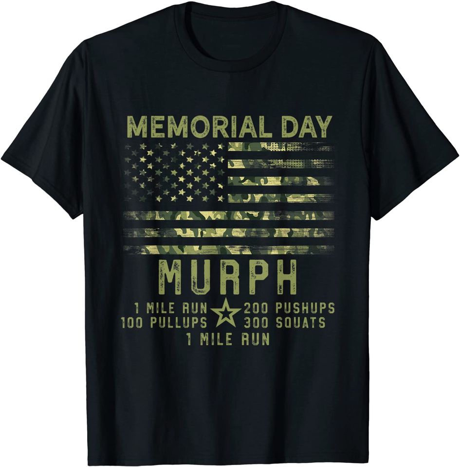 Murph Challenge Memorial Day WOD Workout Gear 2021 T-Shirt