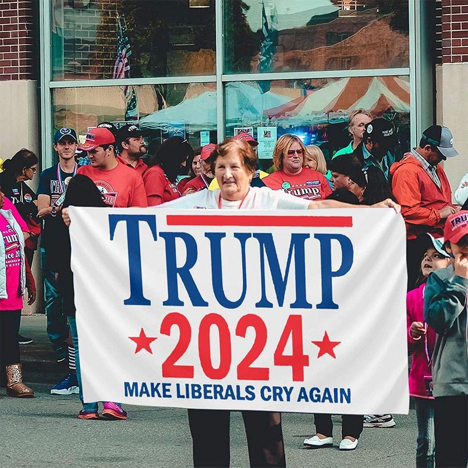 Make Liberals Cry Again trump 2024 Flag