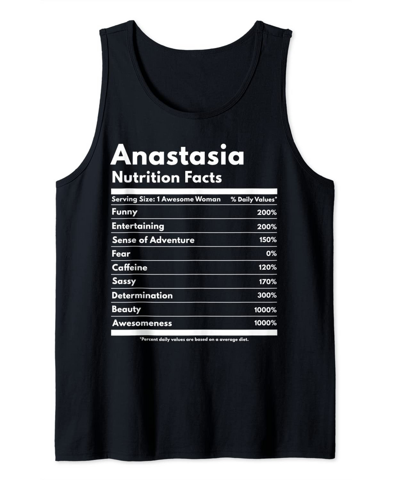 Anastasia Nutrition Facts Tank Top