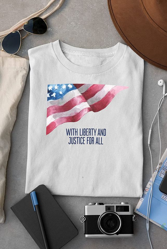 With Liberty and Justice for All Poster Shirt