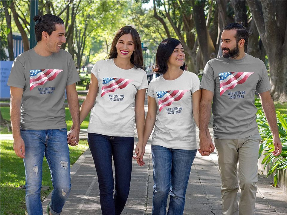 With Liberty and Justice for All Poster Shirt