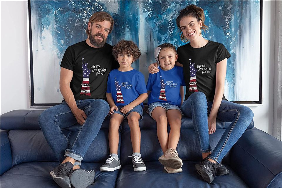 Liberty and Justice for All Quote Shirt