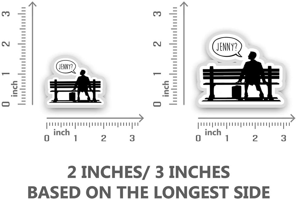 Forrest Gump Jenny Sticker 3"