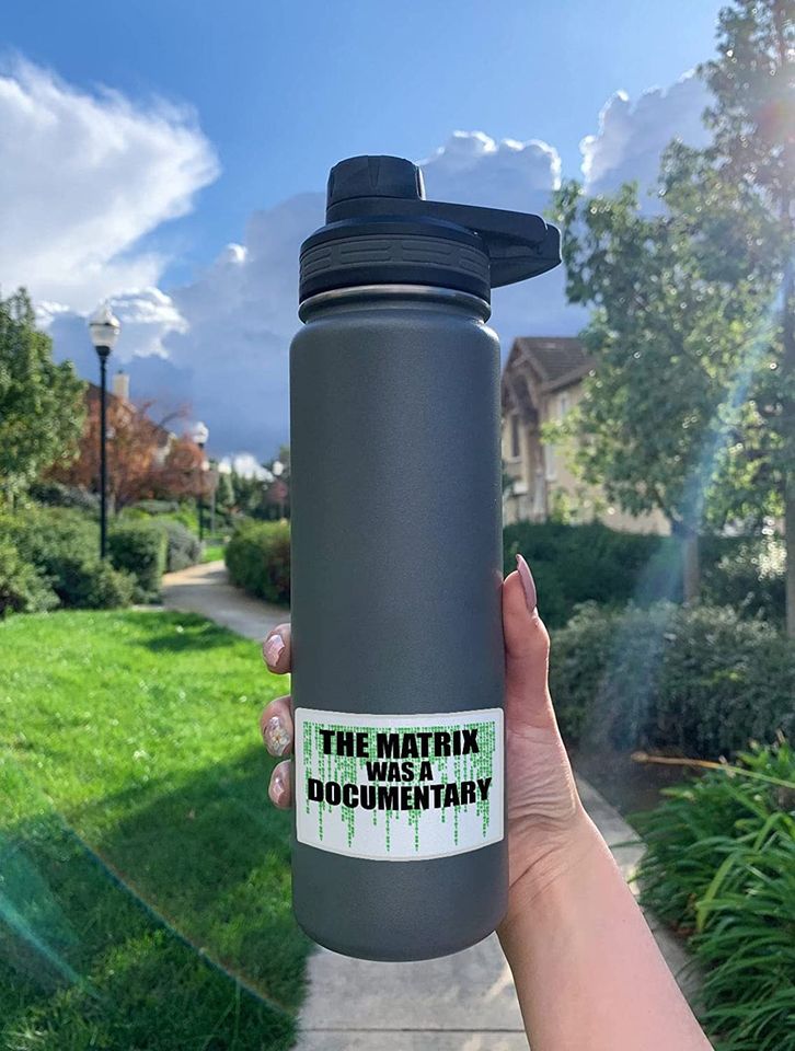 The Matrix was A Documentary Sticker 3"