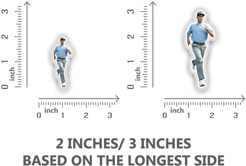 Forrest Gump Running Sticker 2"