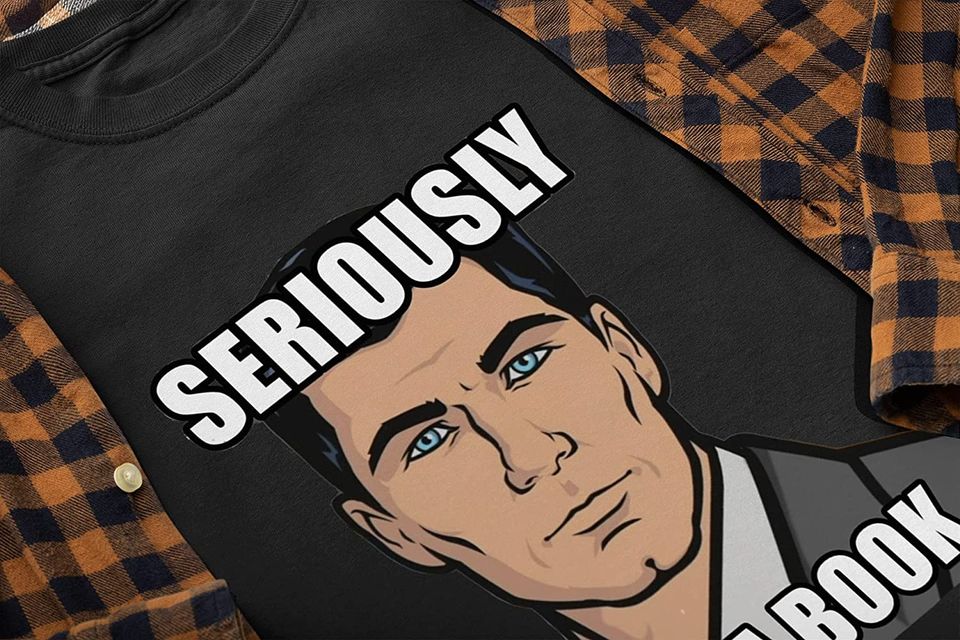 Nirvan Acher Sitcom Sterling Archer Seriously Read A Book Unisex Tshirt