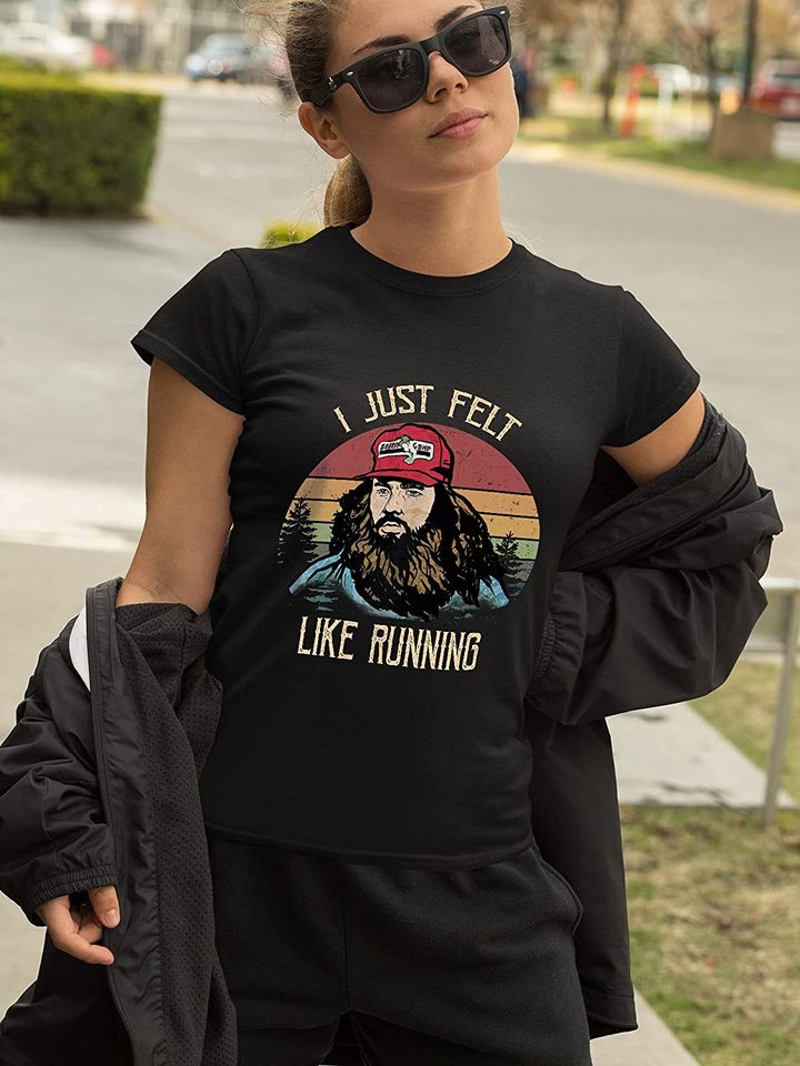 Forrest Gump I Just Felt Like Running Circle Unisex Tshirt