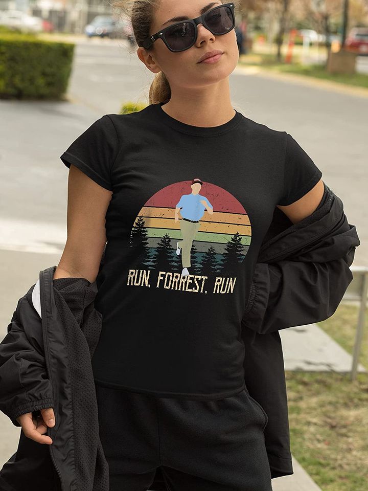 Forrest Gump Run, Forrest, Run Circle Unisex Tshirt