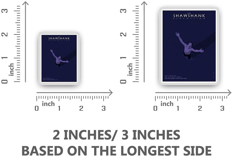 The Shawshank Redemption Andy Dufresne Movie Posters Sticker 2"