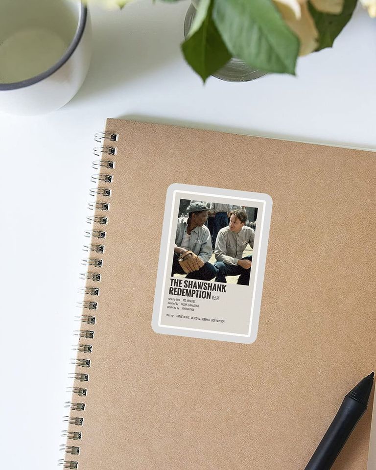 The Shawshank Redemption Andy Dufresne and Red Movie Posters Sticker 2"