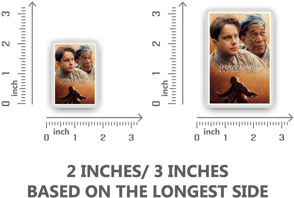 The Shawshank Redemption Andy Dufresne and Red Movie Posters Sticker 2"