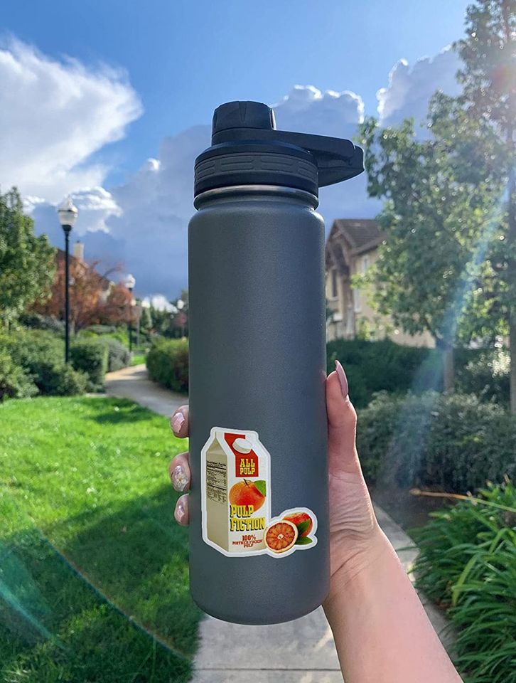 Pulp Fiction Orange Sticker 2"