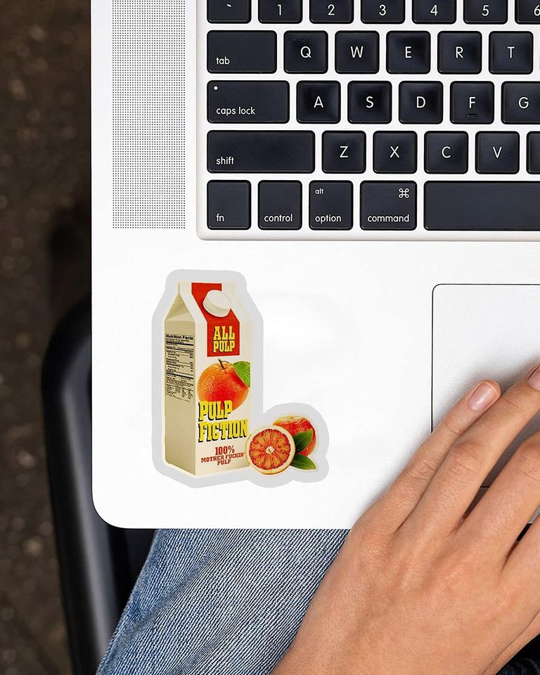 Pulp Fiction Orange Sticker 2"