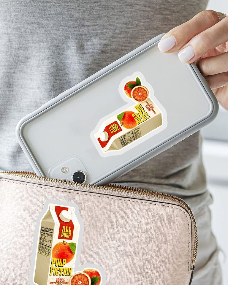 Pulp Fiction Orange Sticker 2"