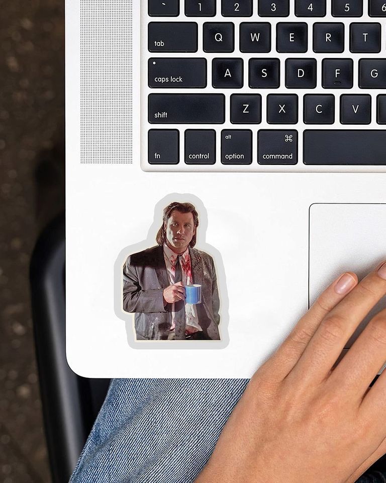 Pulp Fiction Vincent Vega Coffee Sticker 2"