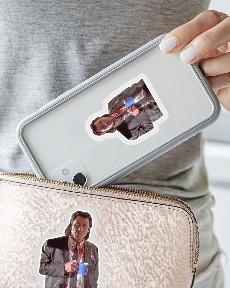 Pulp Fiction Vincent Vega Coffee Sticker 2"