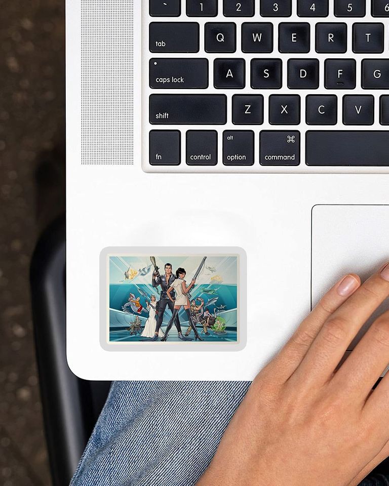 Acher Sitcom Sterling Archer Vice Palm 80s Sticker 3"