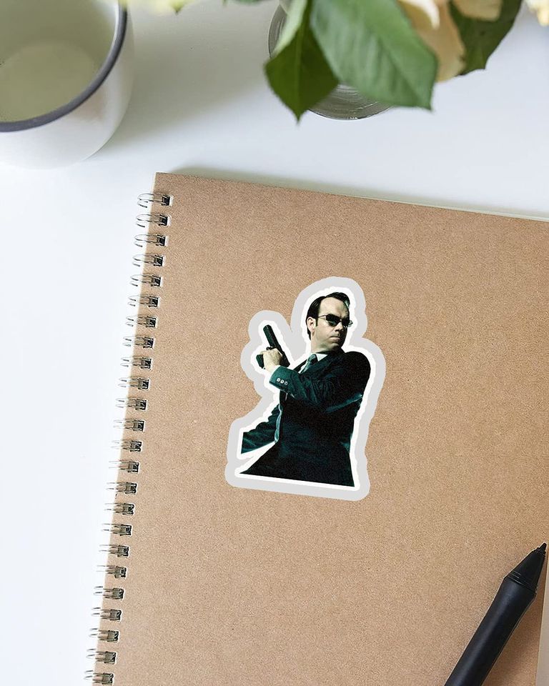 The Matrix Agent Smith Sticker 3"