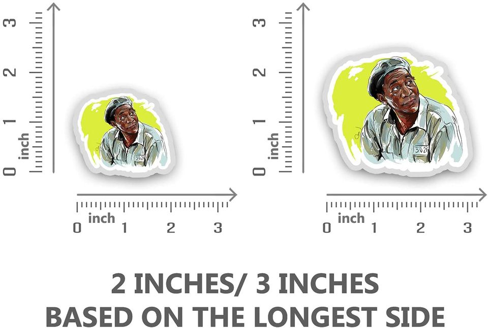 The Shawshank Redemption Free Man Sticker 2"