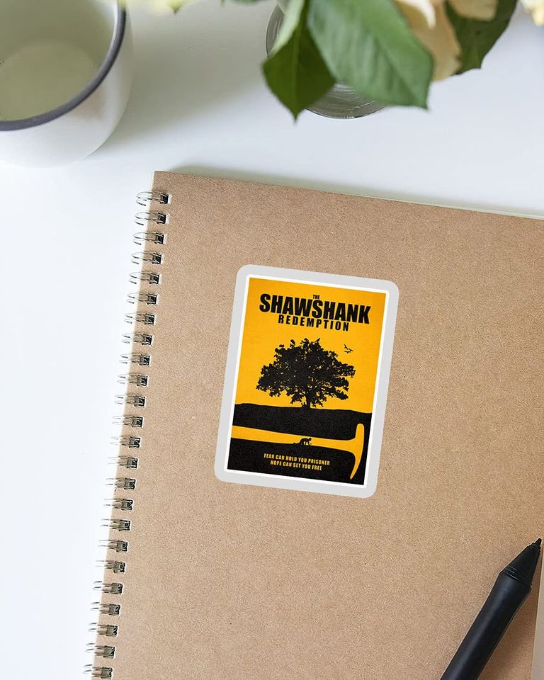 The Shawshank Redemption Minimal Movie Poster Mmpg Graphix Sticker 2"