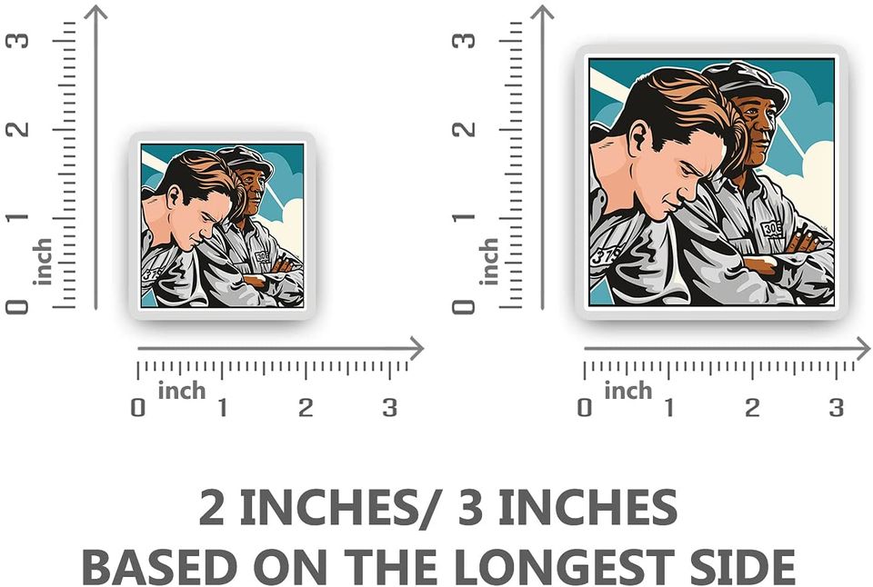 The Shawshank Redemption Andy Dufresne and Red Sticker 3"