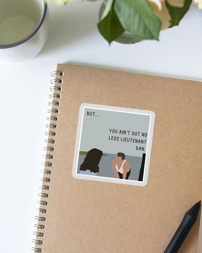 Forrest Gump No Legs Sticker 3"