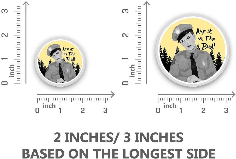 Griffith Show Don Knotts As Barney Fife Sticker 3"