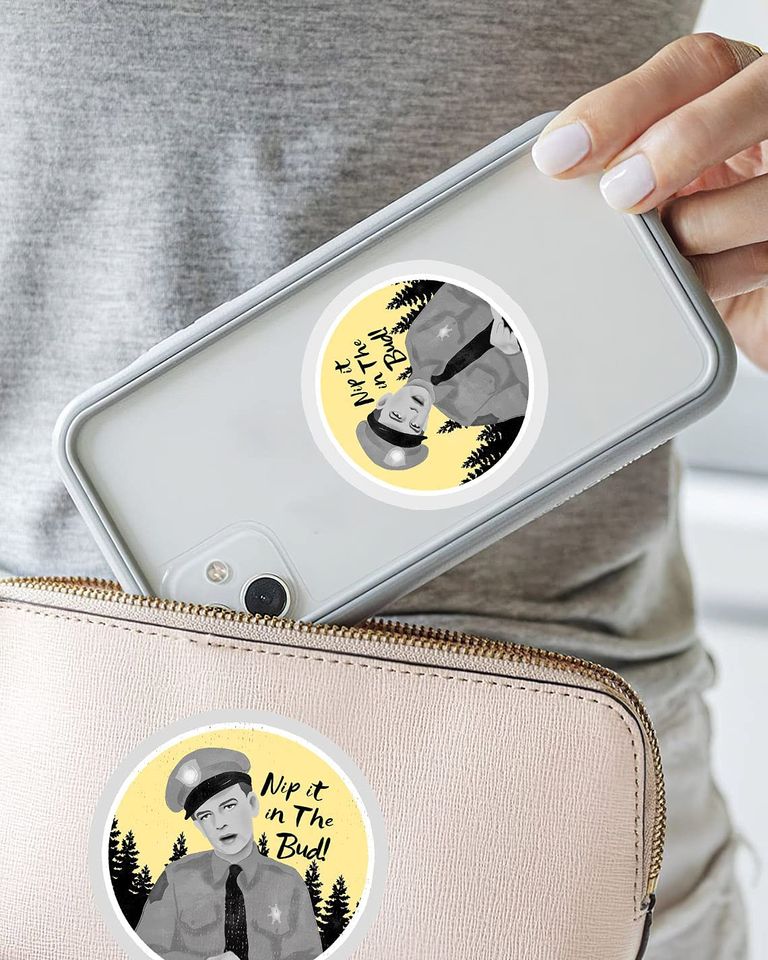 Griffith Show Don Knotts As Barney Fife Sticker 3"