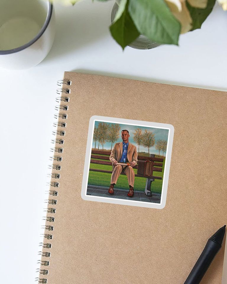 Forrest Gump Painting Sticker 2"