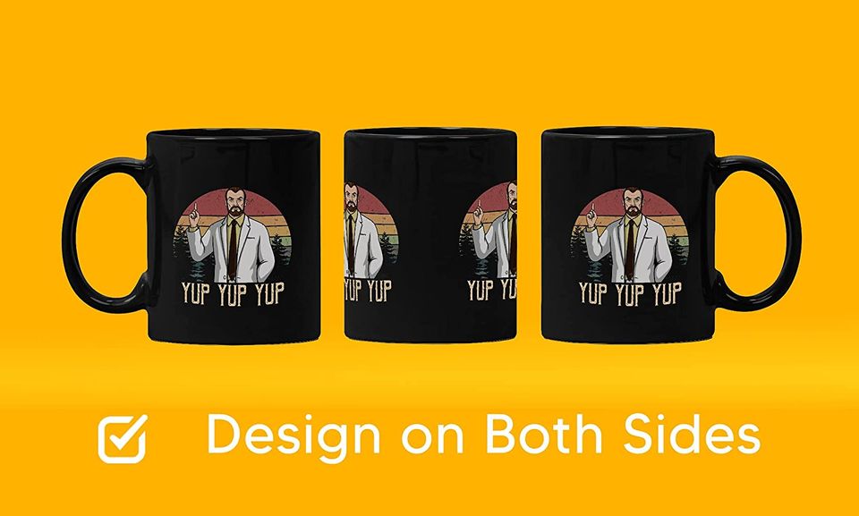 Acher Sitcom Dr Krieger Yup Yup Yup Circle Mug 11oz