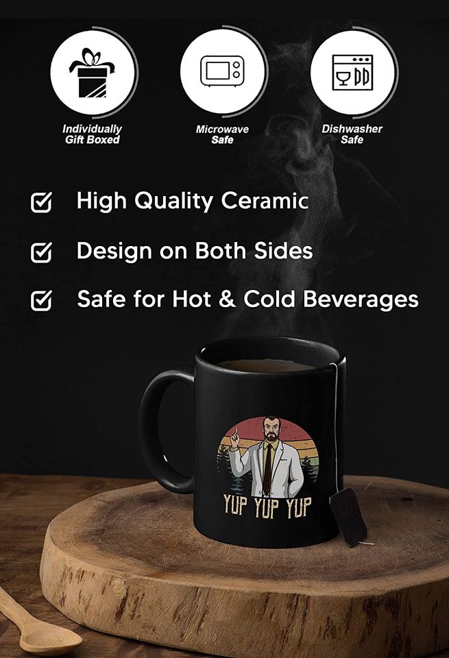 Acher Sitcom Dr Krieger Yup Yup Yup Circle Mug 11oz