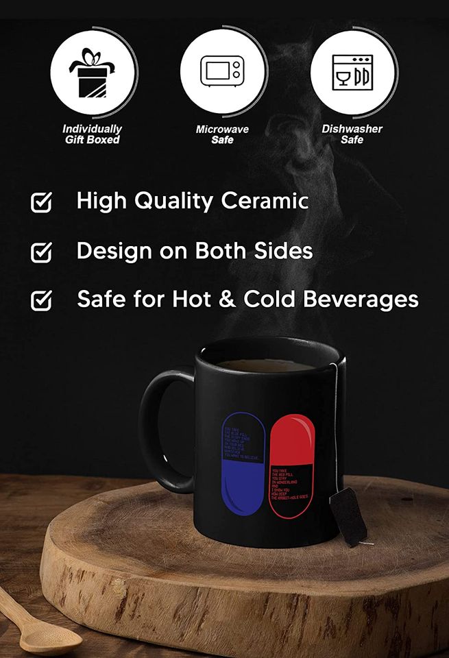 The Matrix Red Pill Or Blue Pill Mug 11oz