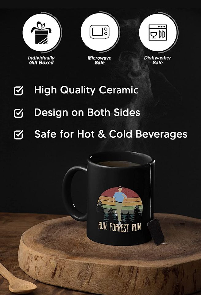 Forrest Gump Run, Forrest, Run Circle Mug 11oz