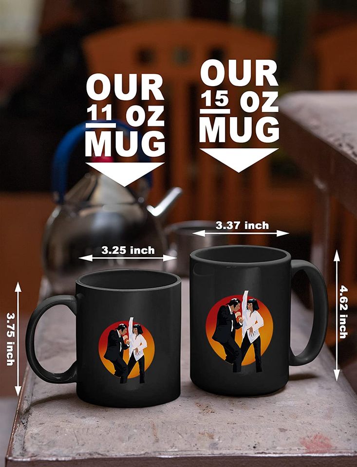 Pulp Fiction Vincent And Mia Dance Circle Mug 11oz