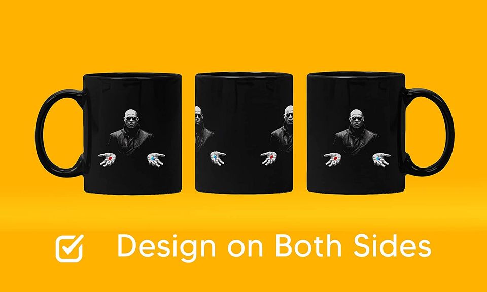 The Matrix Morpheus Red Pill Or Blue Pill Mug 11oz