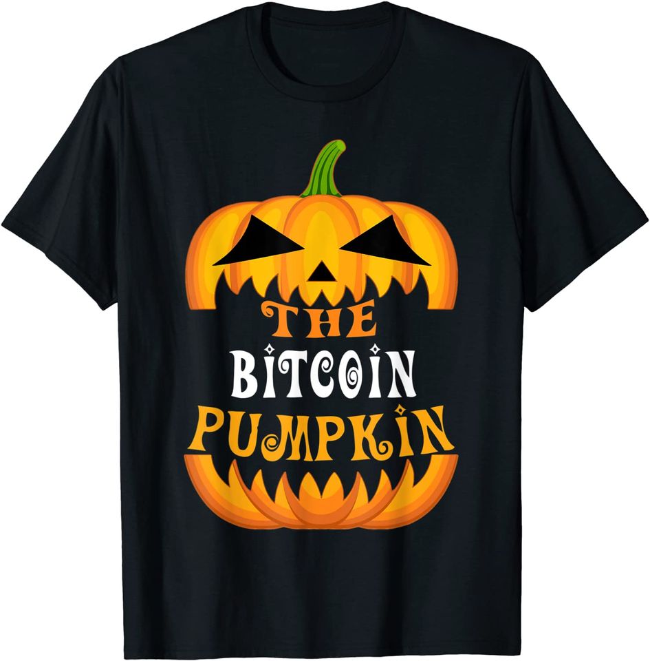 The Bitcoin Pumpkin Matching Family Group Halloween Party T-Shirt