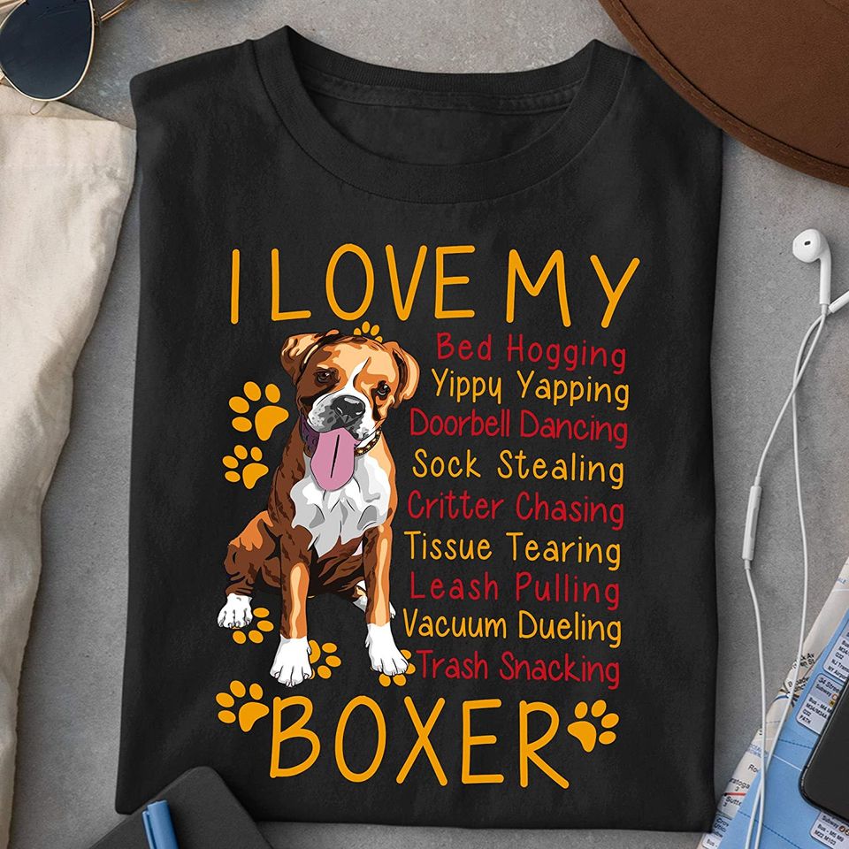 I Love My Boxer T-Shirt