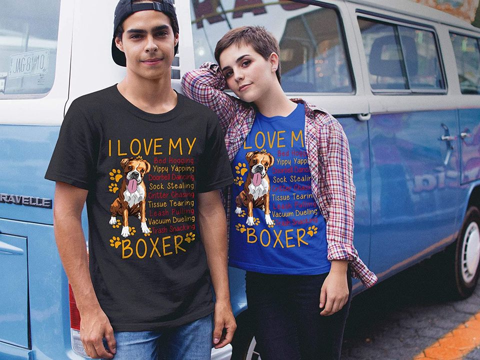 I Love My Boxer T-Shirt