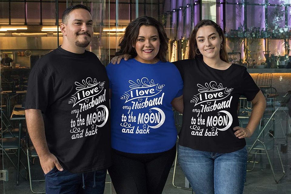 I Love My Husband to The Moon Back T-Shirt