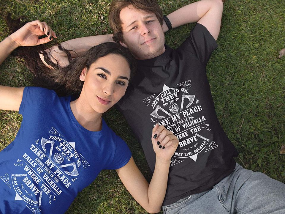 Hall of Valhalla Where The Brave May Live Forever T-Shirt