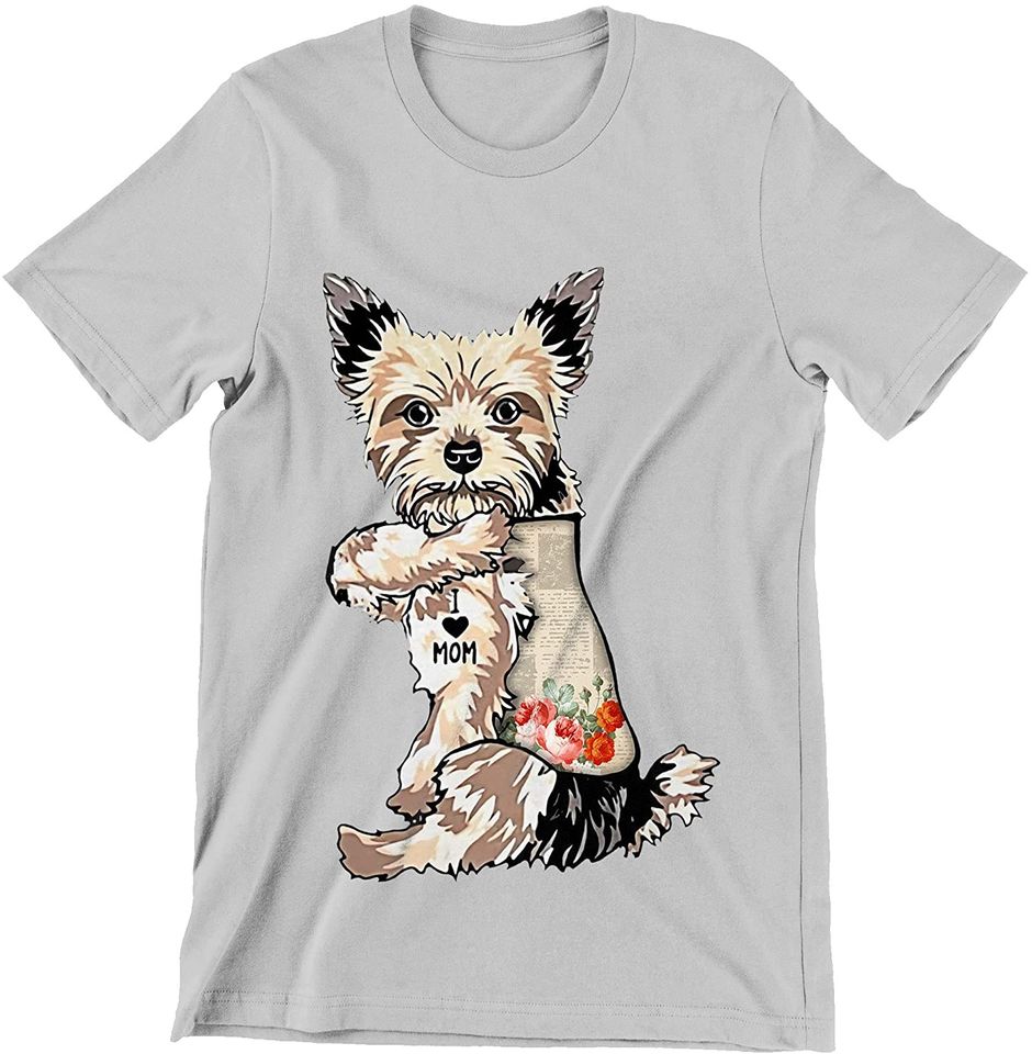 Mother's Day Yorkshire Terrier - I Love Mom Shirt
